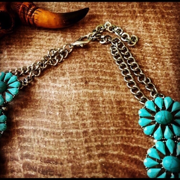 COPY - Squash Blossom Necklace, Statement necklace - Picture 4 of 5